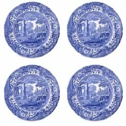 Spode - Blue Italian Bread & Butter Plate Set 4pce