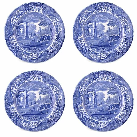 Spode - Blue Italian Bread & Butter Plate Set 4pce 3 Spode - Blue Italian Bread & Butter Plate Set 4pce