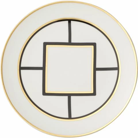 Villeroy & Boch V&B - MetroChic Signature Dessert Plate White/gold/blk 22cm 3 Villeroy & Boch V&B - MetroChic Signature Dessert Plate White/gold/blk 22cm