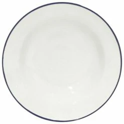 Costa Nova - Beja White Blue Soup/Pasta Plate 21cm