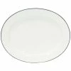 Costa Nova - Beja White Blue Oval Platter 40cm -Villeroy & Boch shop 119177 Large