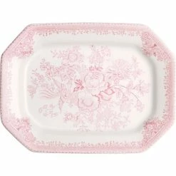 Burleigh - Pink Asiatic Pheasants Rectangular Dish 19.5x25cm
