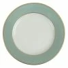 Limoges - Legle Silt Green Bread & Butter Plate W/Gold Trim -Villeroy & Boch shop 155054 Large