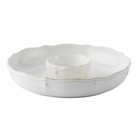 Juliska - Berry & Thread Whitewash Chip N Dip White 31cm 3 Juliska - Berry & Thread Whitewash Chip N Dip White 31cm