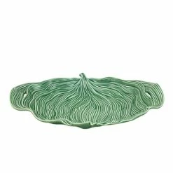 Bordallo Pinheiro - Folha Platter Leaf Green 44x33cm