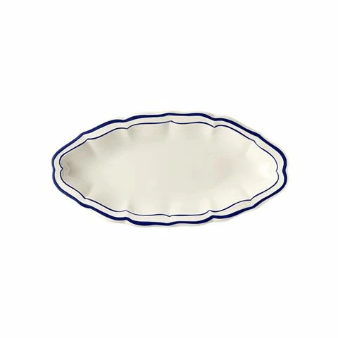 Gien - Pickle Dish Filet Cobalt 26.5cm 3 Gien - Pickle Dish Filet Cobalt 26.5cm
