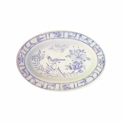 Gien - Pickle Dish Oiseau Bleu 23cm 3 Gien - Pickle Dish Oiseau Bleu 23cm