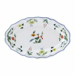 Gien - Les Oiseaux De Paradis Oval Platter No. 6. 26.2x41cm