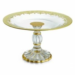 Arte Italica - Vetro Gold Petit Four Stand 26x12cm