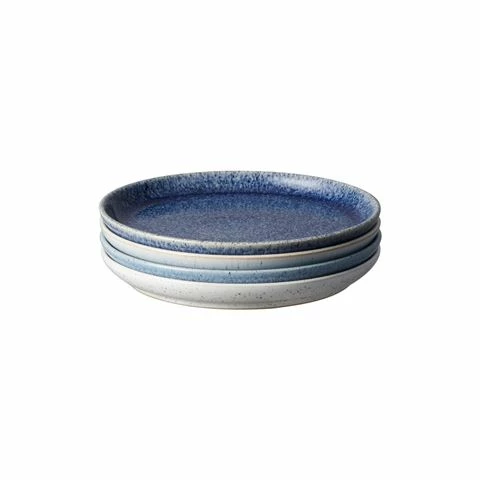 Denby - Studio Blue Small Coupe Plate Set 4pce 3 Denby - Studio Blue Small Coupe Plate Set 4pce