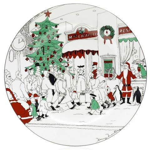 Noritake - Le Restaurant Xmas Round Platter 30cm 3 Noritake - Le Restaurant Xmas Round Platter 30cm