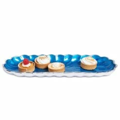 Julia Knight - Peony Rectangular Tray Teal 35cm