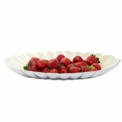 Julia Knight - Peony Oval Bowl Snow 40cm