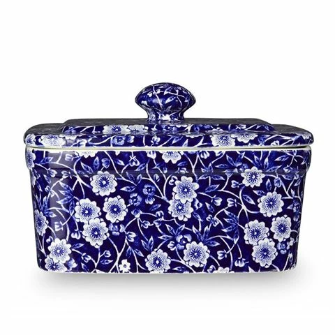 Burleigh - Blue Calico Butter Dish 400g 3 Burleigh - Blue Calico Butter Dish 400g