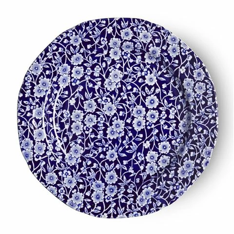 Burleigh - Blue Calico Plate 21cm 3 Burleigh - Blue Calico Plate 21cm