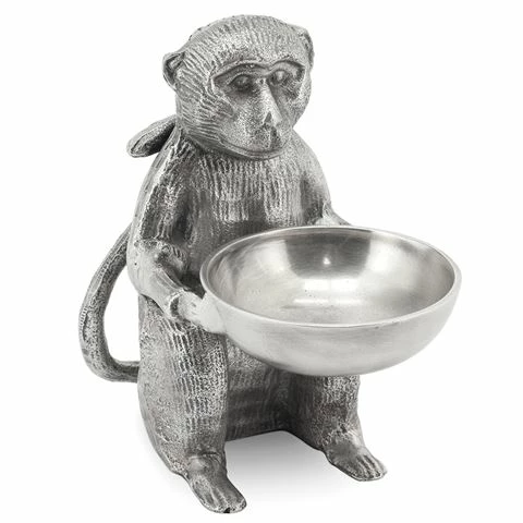 Luxe By Peter's - Monkey Bowl Silver 17x18cm 3 Luxe By Peter's - Monkey Bowl Silver 17x18cm
