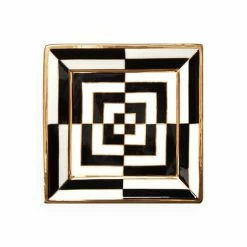 Jonathan Adler - Op Art Square Tray Black/White