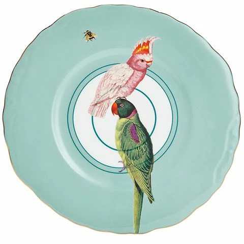 Yvonne Ellen - Plate Parrots 24cm 3 Yvonne Ellen - Plate Parrots 24cm