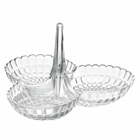 Guzzini - Tiffany Hors D'Ouevres Dish Transparent 3 Guzzini - Tiffany Hors D'Ouevres Dish Transparent