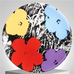 Ligne Blanche - Andy Warhol Plate Flower Purple