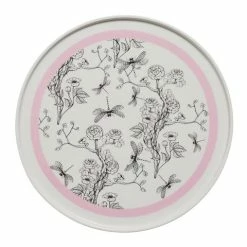 In The Roundhouse - Chinoiserie Plate Pink & White