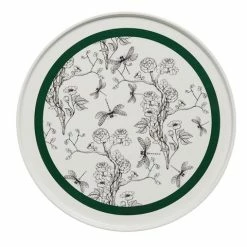 In The Roundhouse - Chinoiserie Plate Green & White