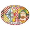 Baci Milano - Orange Baroque & Rock Oval Serving Plate -Villeroy & Boch shop 448485 Large