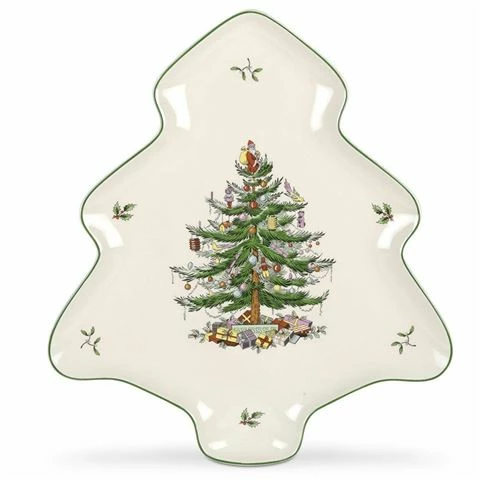 Spode - Christmas Tree Shaped Dish 3 Spode - Christmas Tree Shaped Dish
