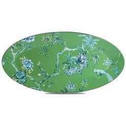 Wedgwood - Jasper Conran Oval Platter Chinoiserie Green