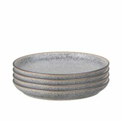 Denby - Studio Coupe Grey Dinner Plate Set Large 4pce