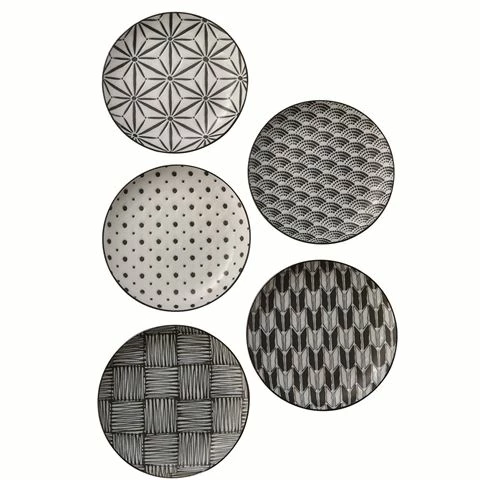 The Modern Japanism - Komon Sushi & Sashimi Plate Set 5pce 3 The Modern Japanism - Komon Sushi & Sashimi Plate Set 5pce