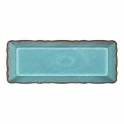 Le Cadeaux - Antiqua Baguette Tray Turquoise 38x14.5cm