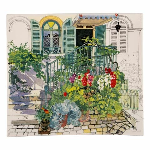 Gien - Paris A Giverny Large Square Plate 3 Gien - Paris A Giverny Large Square Plate