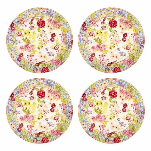 Gien - Millefleurs Canape Plate Set 4pce 3 Gien - Millefleurs Canape Plate Set 4pce