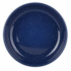 Falcon - Enamel Pasta Plate Speckled Blue 24cm