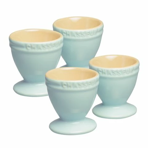Chasseur - La Cuisson Egg Cup Duck Egg Blue Set 4pce 3 Chasseur - La Cuisson Egg Cup Duck Egg Blue Set 4pce