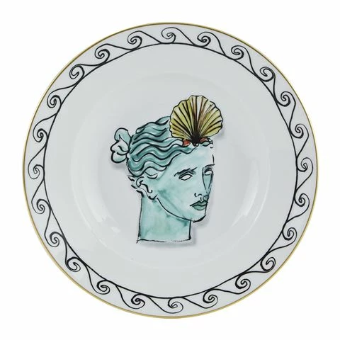 Richard Ginori - Il Viaggio Crown Soup Plate Wht 24cm 3 Richard Ginori - Il Viaggio Crown Soup Plate Wht 24cm