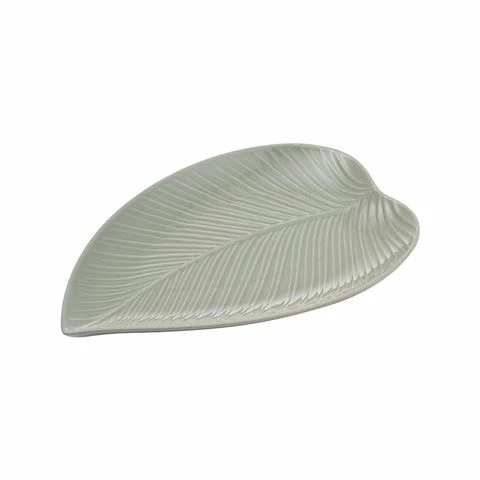 Mason Cash - In The Forest Leaf Platter Small Green 3 Mason Cash - In The Forest Leaf Platter Small Green