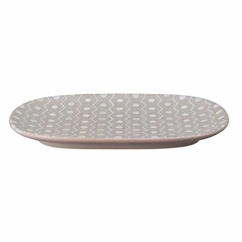 Denby - Impression Pink Accent Oblong Medium Platter 3 Denby - Impression Pink Accent Oblong Medium Platter