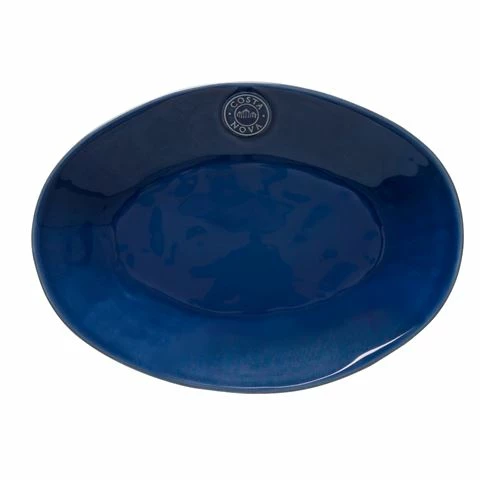 Costa Nova - Nova Denim Oval Platter 29cm 3 Costa Nova - Nova Denim Oval Platter 29cm