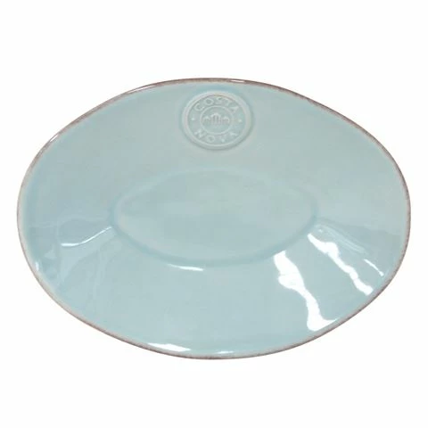 Costa Nova - Nova Turquoise Oval Platter 20cm 3 Costa Nova - Nova Turquoise Oval Platter 20cm
