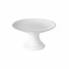 Costa Nova - Pearl White Footed Plate Small 22cm -Villeroy & Boch shop 595285 Large