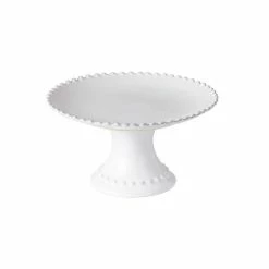 Costa Nova - Pearl White Footed Plate Small 22cm