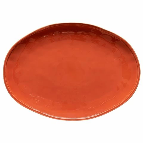 Casafina - Fontana Paprika Oval Platter Large 56cm 3 Casafina - Fontana Paprika Oval Platter Large 56cm