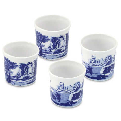 Spode - Blue Italian Eggcup Set 4pce 3 Spode - Blue Italian Eggcup Set 4pce